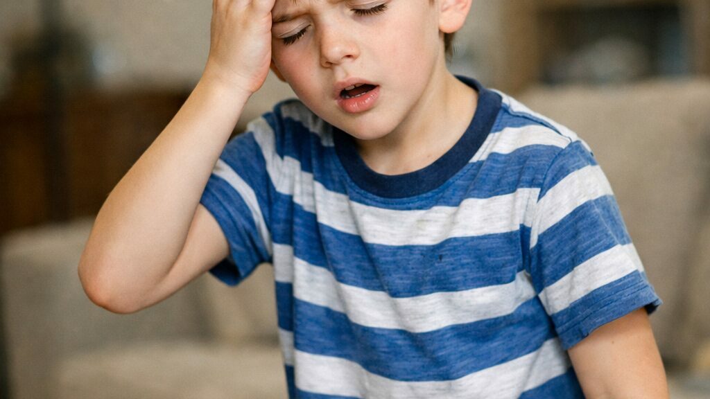 Child feeling faint after standing up suddenly