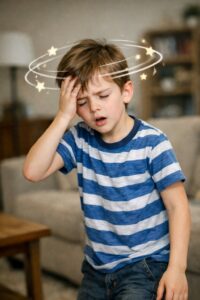 Child feeling faint after standing up suddenly