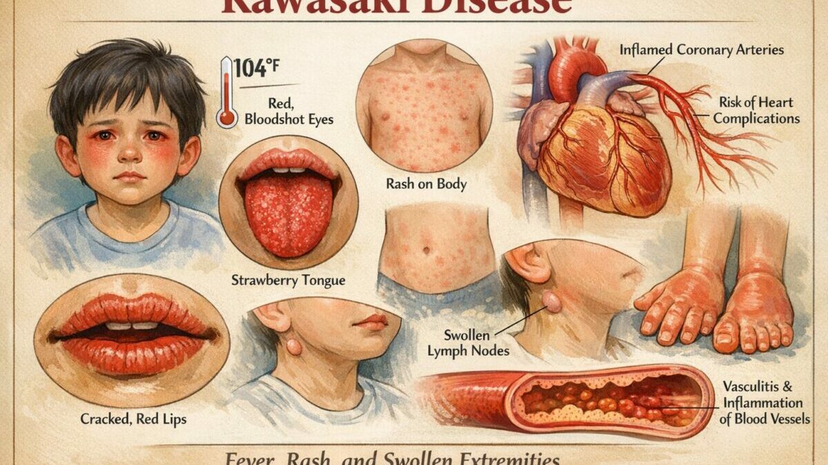 Kawasaki disease symptoms and complications diagram Kawasaki disease symptoms and complications diagram