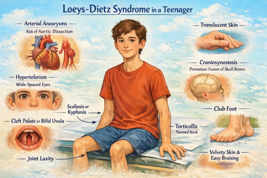 Loeys Dietz syndrome in a teenager
