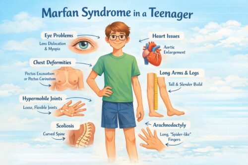 Marfan Syndrome educational illustration